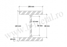 Profil HEM zincat 100 mm 2
